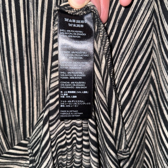 Maeve Anthropologie Hi-Low Salsola Summer Striped Dress Size Medium - Picture 5 of 12